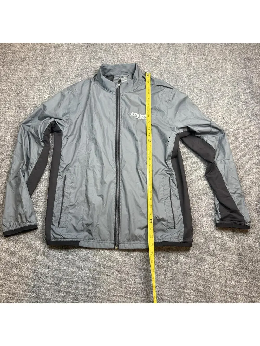 Adidas Athletico Windbreaker Jacket S Gray Black Panels